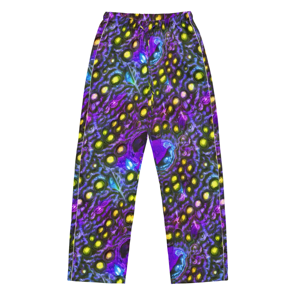Neon Night Garden on Women's Pajama Pants — Front