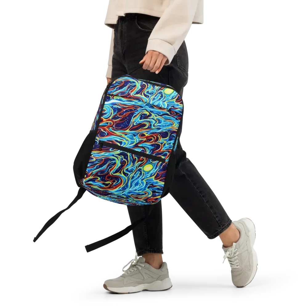 Aqua Afterburn on Utility Backpack — Front