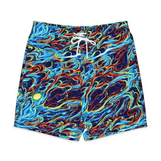 Aqua Afterburn on a Men's Board Shorts