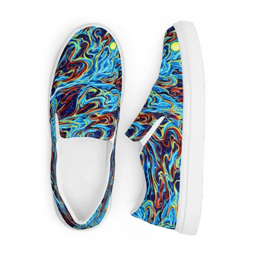 Aqua Afterburn on a Men's Slip-On Canvas Shoes