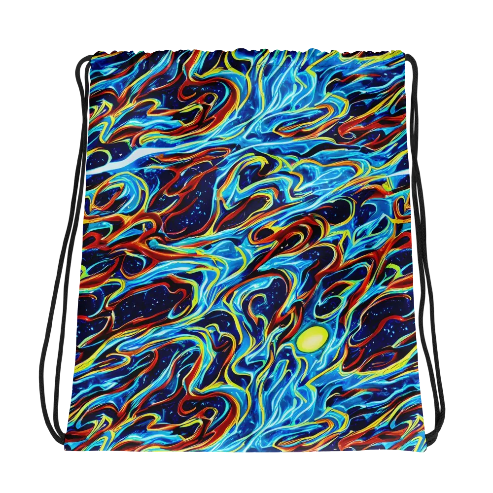 Aqua Afterburn on Drawstring Bag — Photo