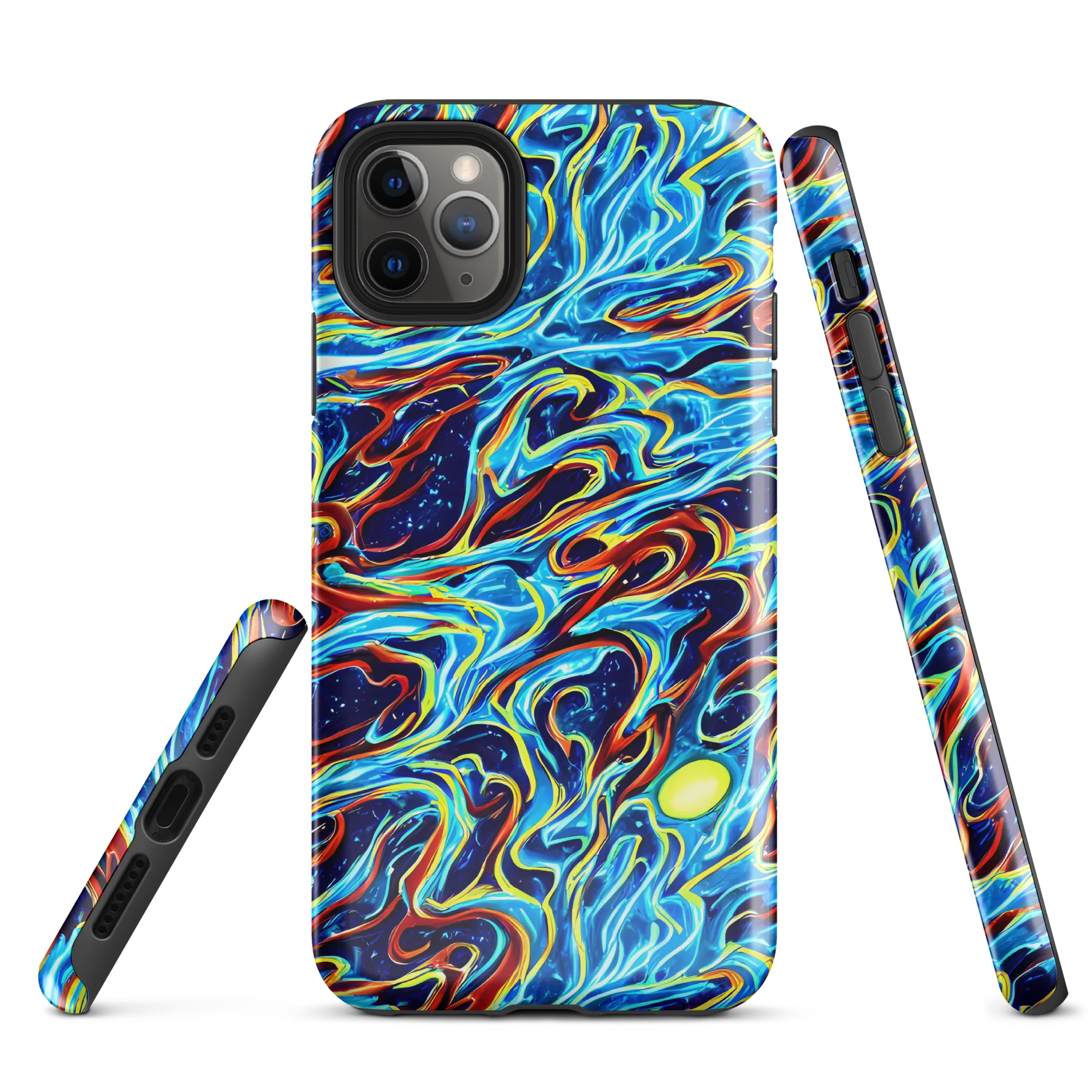 Aqua Afterburn on Tough Case for iPhone® — Front
