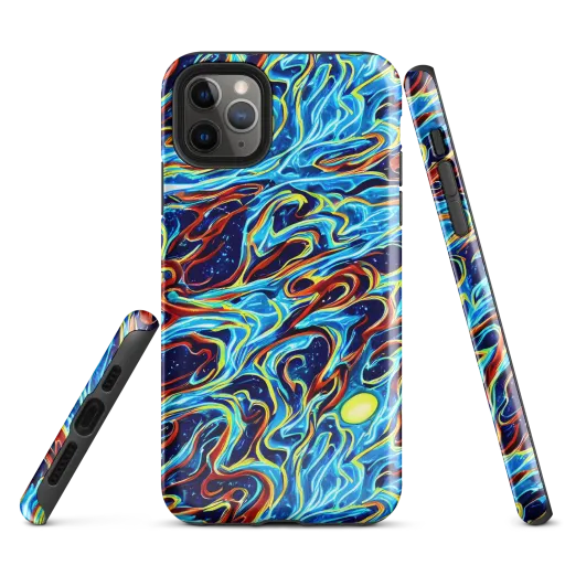 Aqua Afterburn on a Tough Case for iPhone®