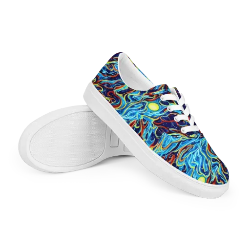 Aqua Afterburn on a Men's Lace-Up Canvas Shoes