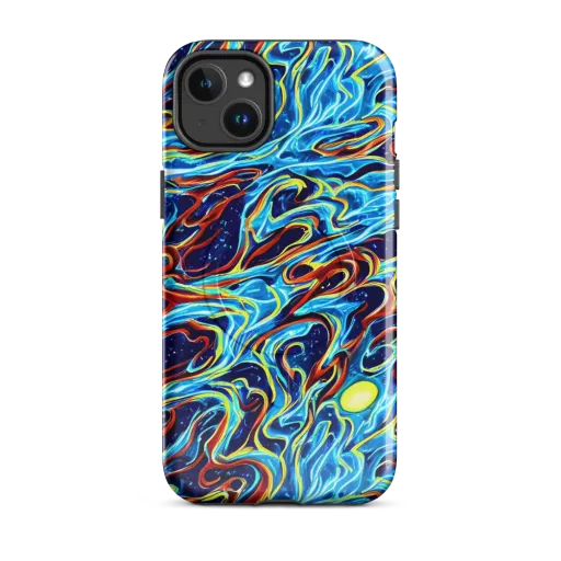 Aqua Afterburn on a MagSafe Tough Case for iPhone®