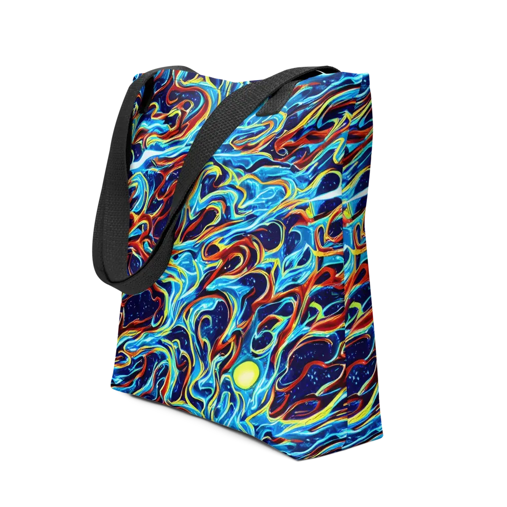 Aqua Afterburn on Tote Bag — Front
