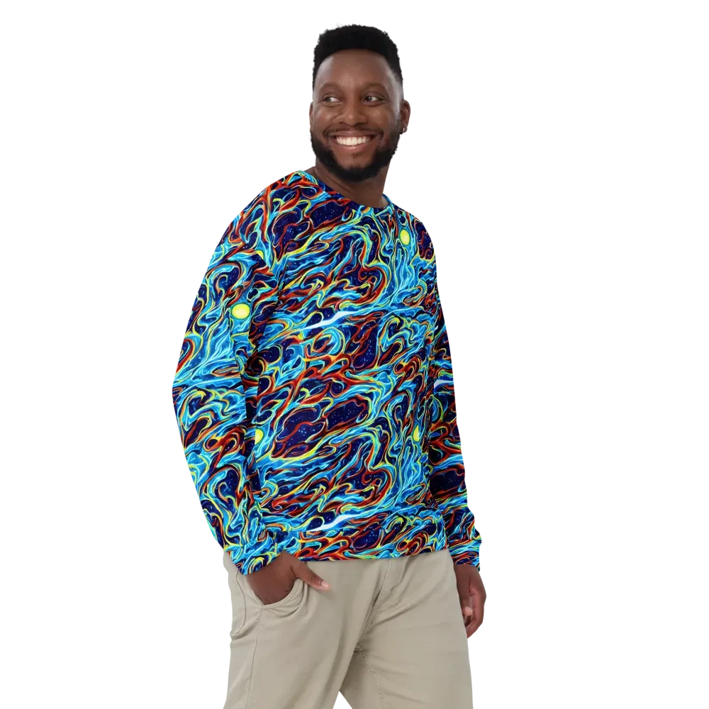 Aqua Afterburn on Sweatshirt — Front