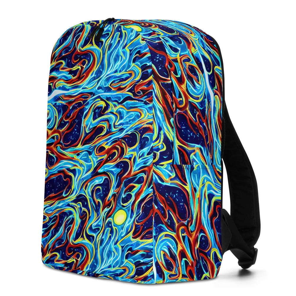 Aqua Afterburn on Minimalist Backpack — Left