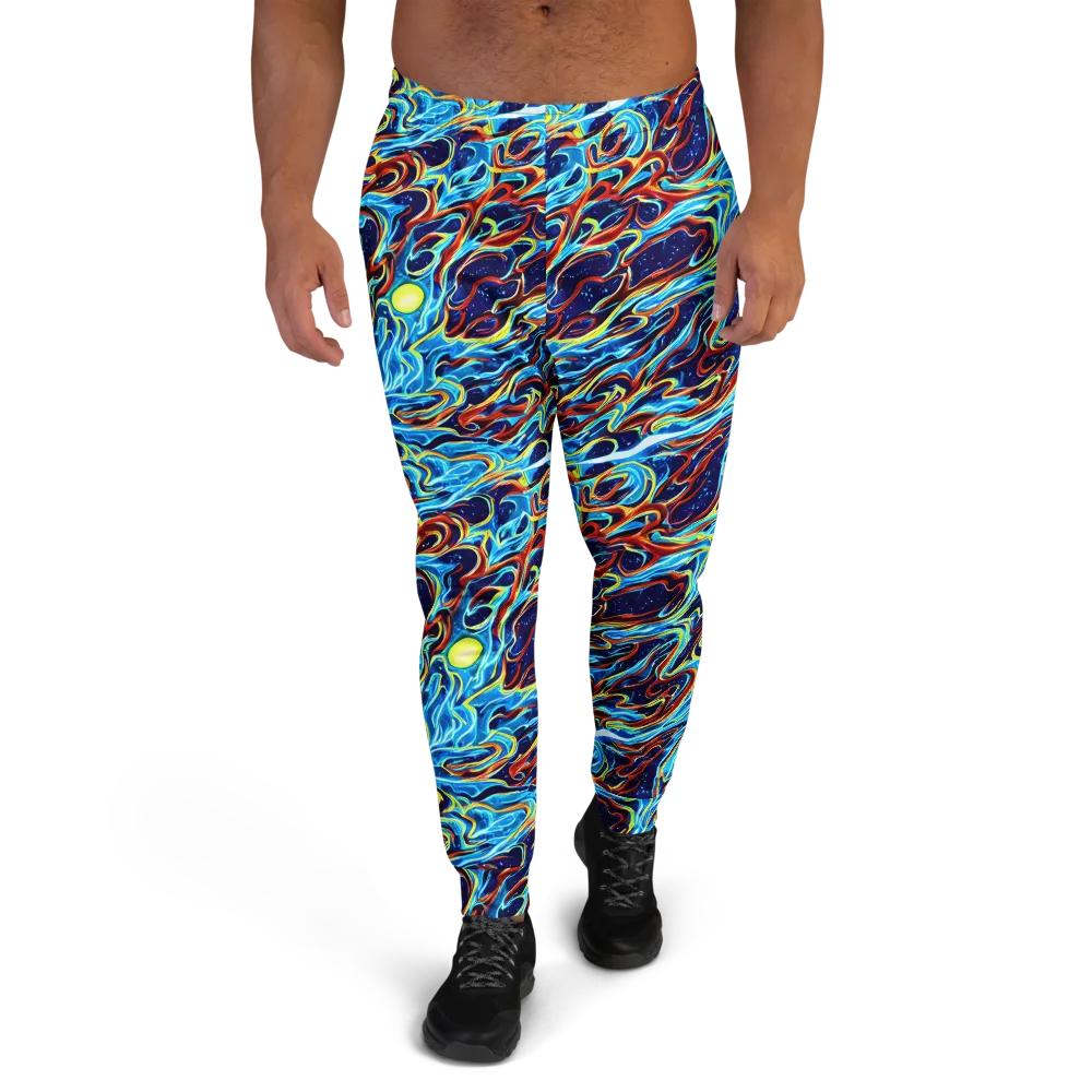 Aqua Afterburn on Men's Joggers — Front