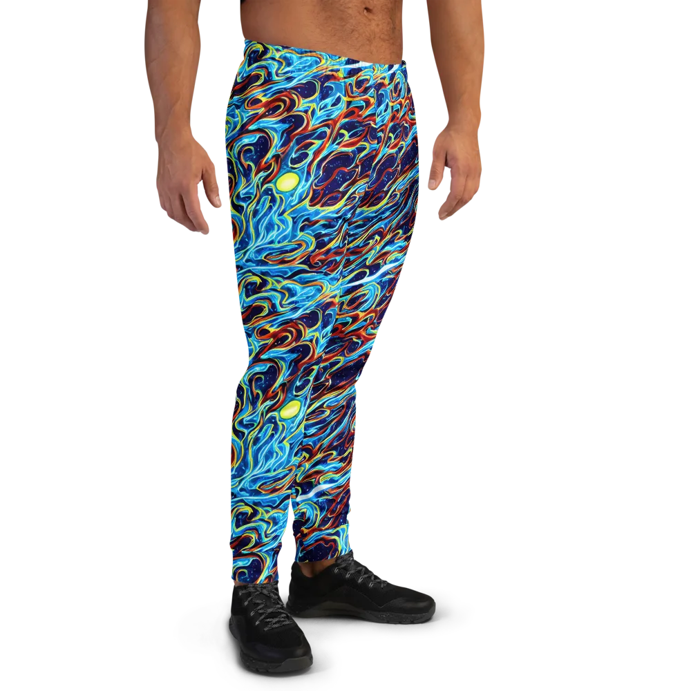 Aqua Afterburn on Men's Joggers — Right
