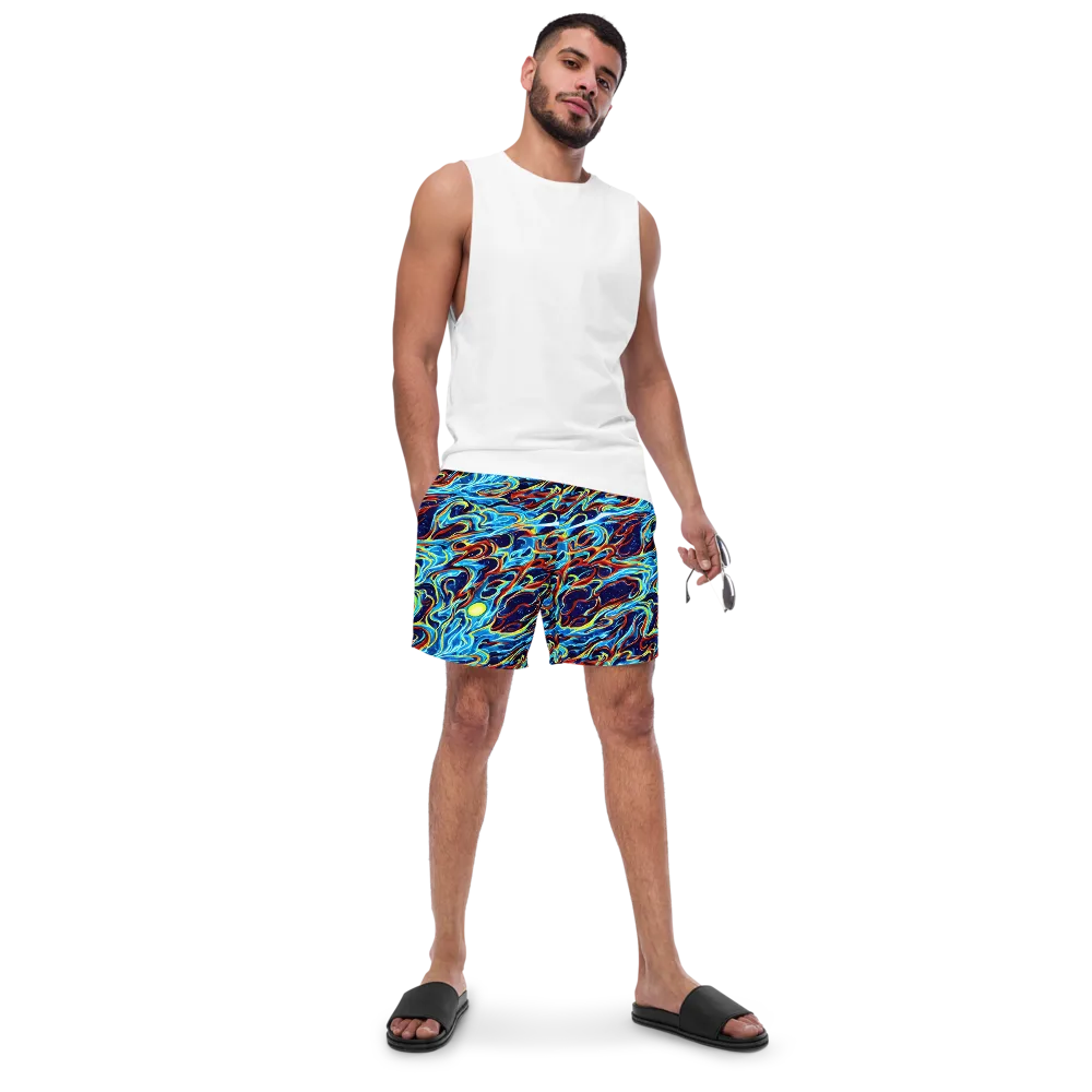 Aqua Afterburn on Swim Trunks — Front