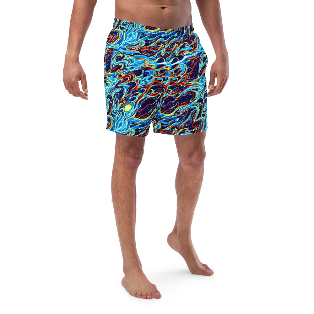 Aqua Afterburn on Swim Trunks — Front