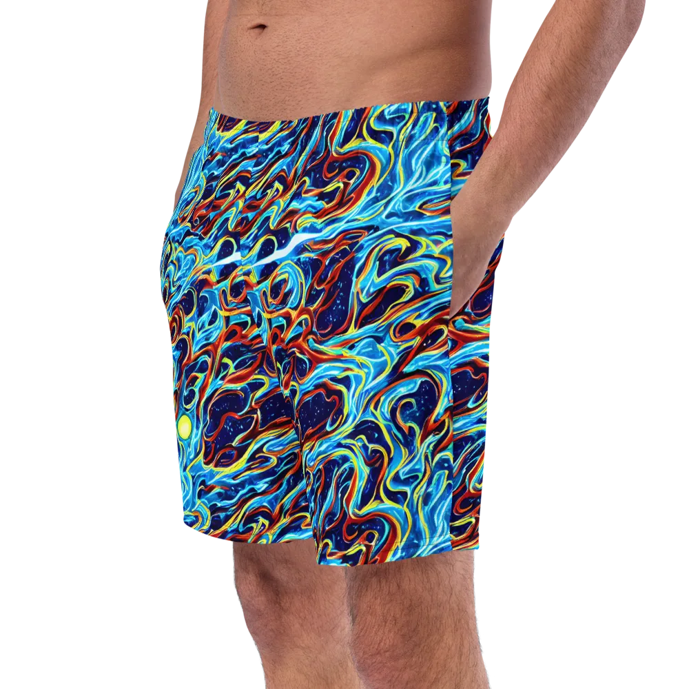 Aqua Afterburn on Swim Trunks — Left Front
