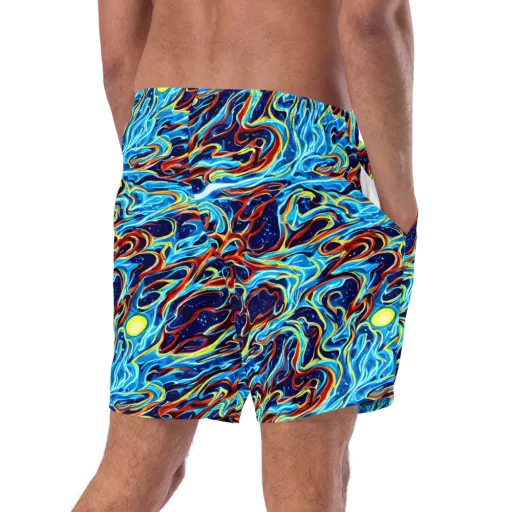 Aqua Afterburn on a Swim Trunks