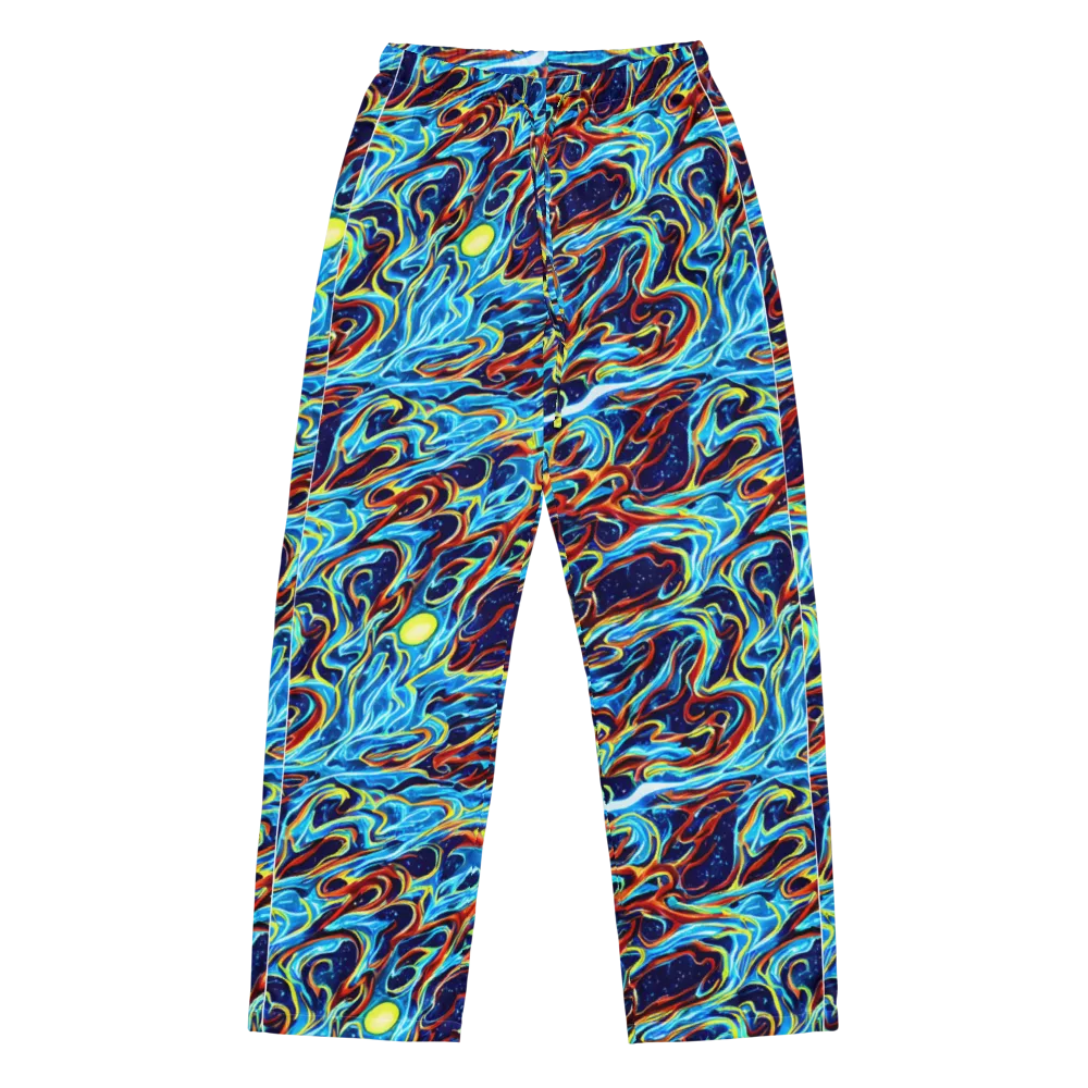Aqua Afterburn on Women's Pajama Pants — Front