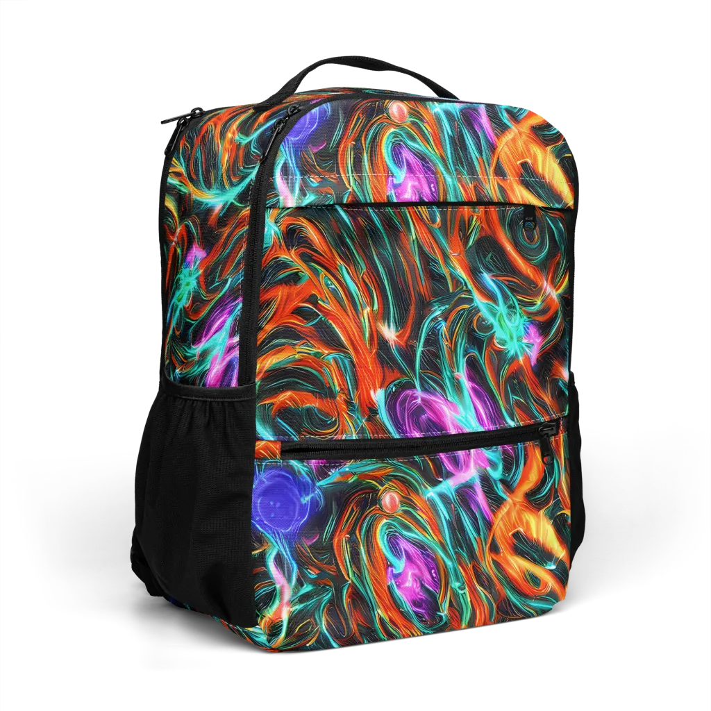 Radiant Riptide on Utility Backpack — Right Front