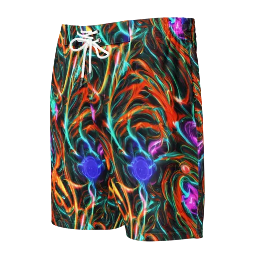 Radiant Riptide on a Men's Board Shorts