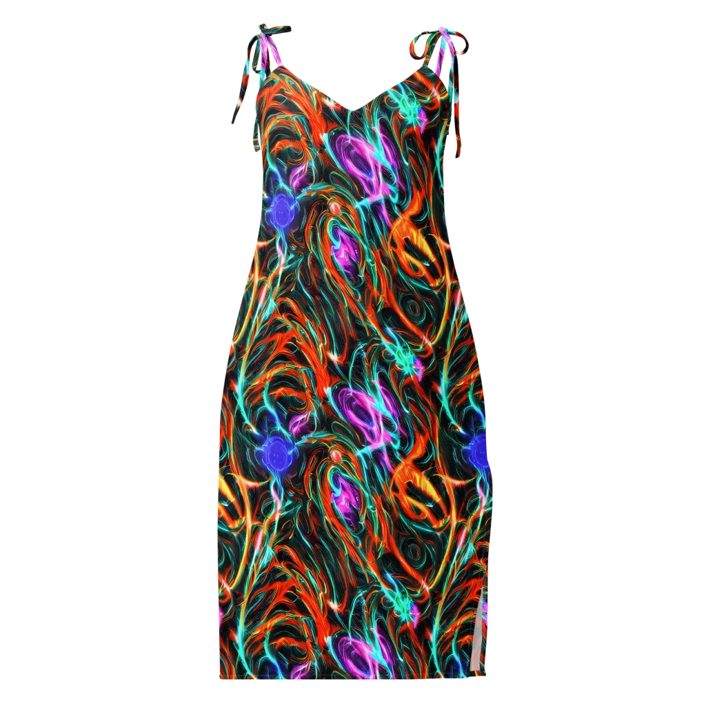 Radiant Riptide on Slip Dress — Front