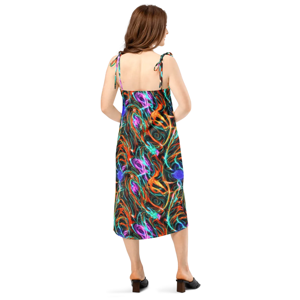 Radiant Riptide on Slip Dress — Back
