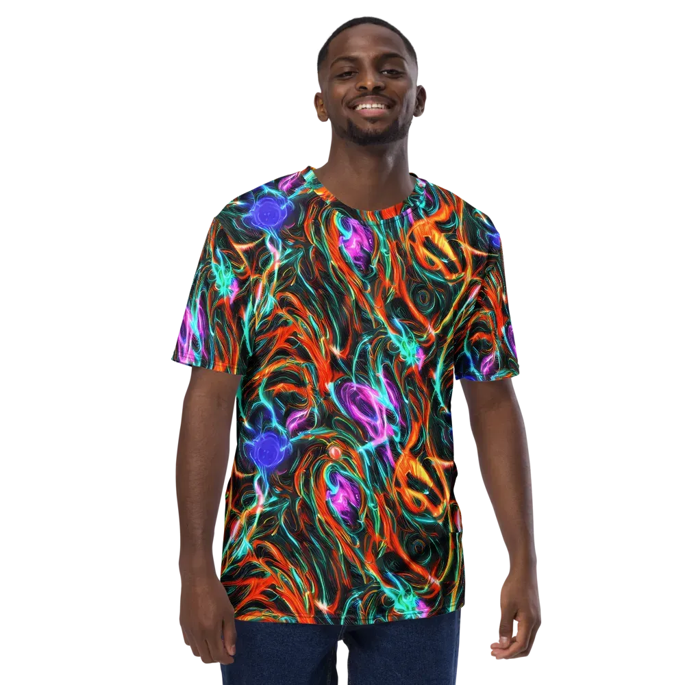 Radiant Riptide on Men's Crew Neck T-Shirt — Front
