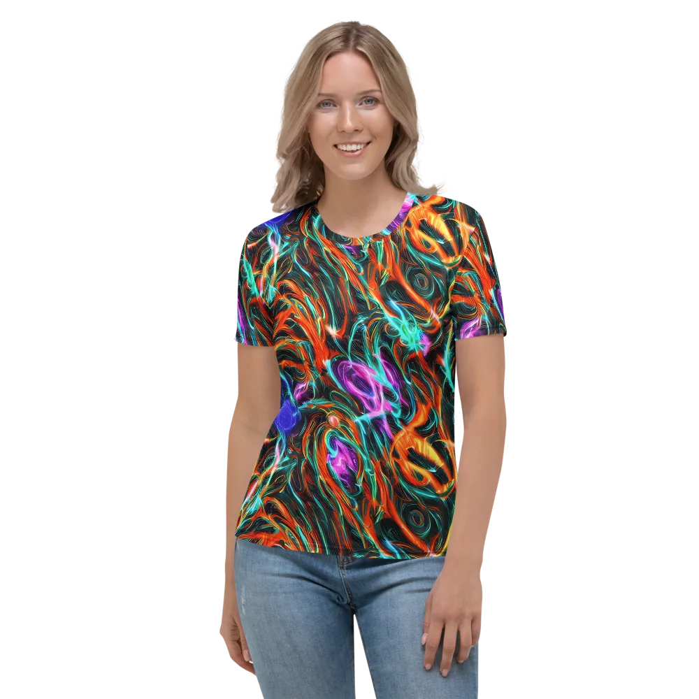 Radiant Riptide on Women's Crew Neck T-Shirt — Front