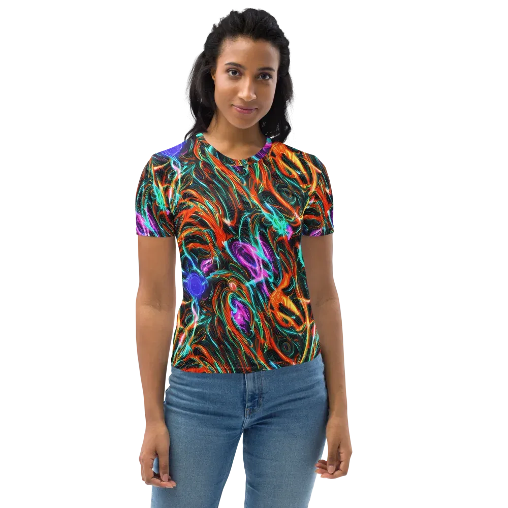 Radiant Riptide on Women's Crew Neck T-Shirt — Front