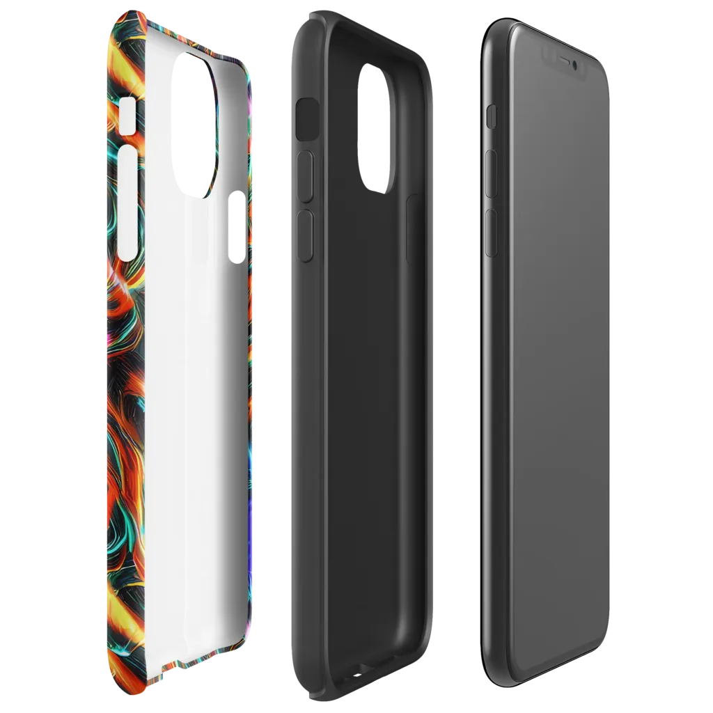 Radiant Riptide on Tough Case for iPhone® — Right
