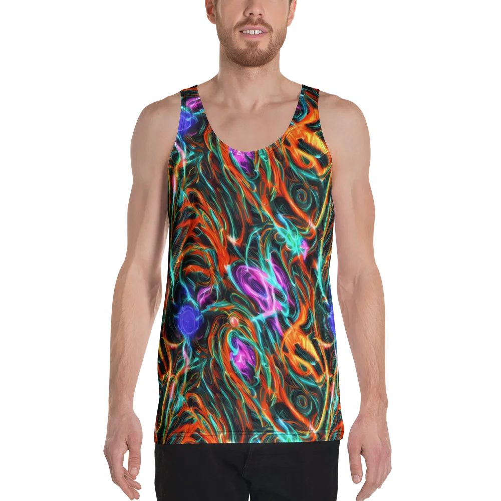 Radiant Riptide on Men's Tank Top — Front