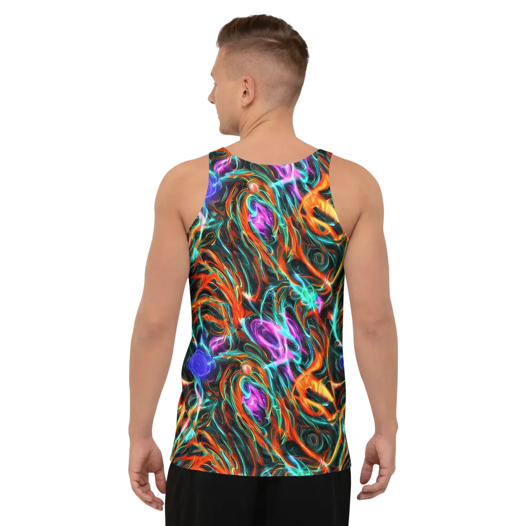 Radiant Riptide on Men's Tank Top — Back