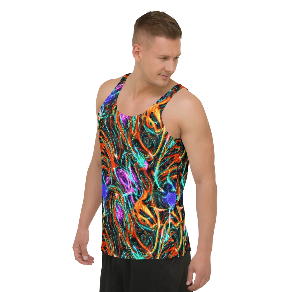 Radiant Riptide on Men's Tank Top — Left Front
