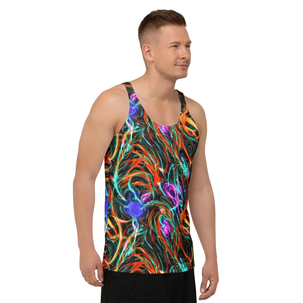 Radiant Riptide on Men's Tank Top — Right Front
