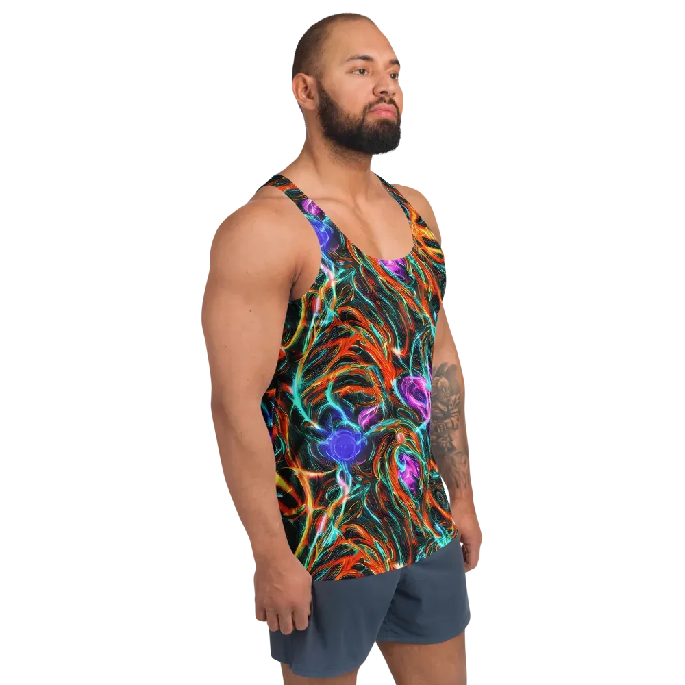 Radiant Riptide on Men's Tank Top — Right Front