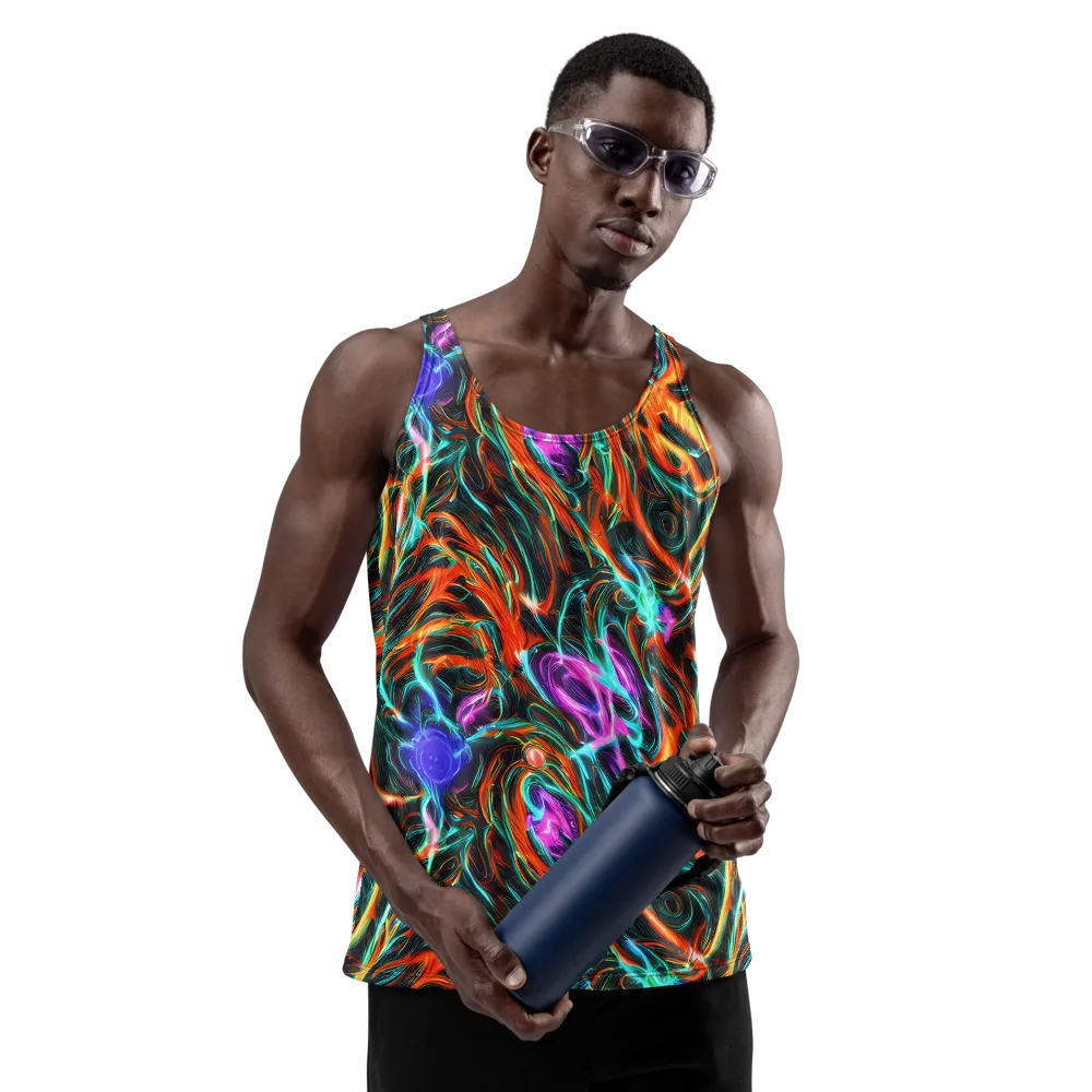 Radiant Riptide on Men's Tank Top — Front