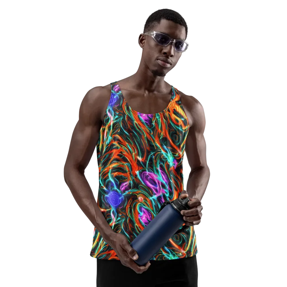 Radiant Riptide on Men's Tank Top — Front