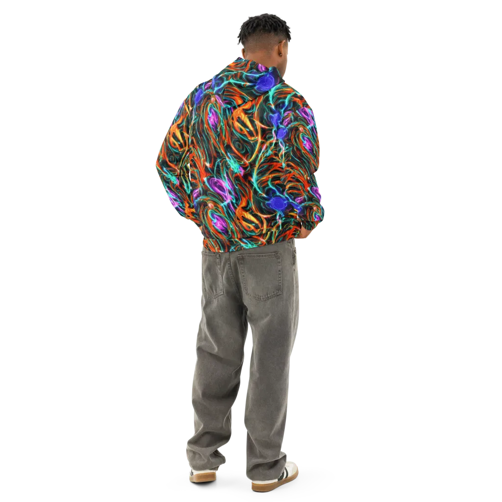 Radiant Riptide on Cotton Hoodie — Back