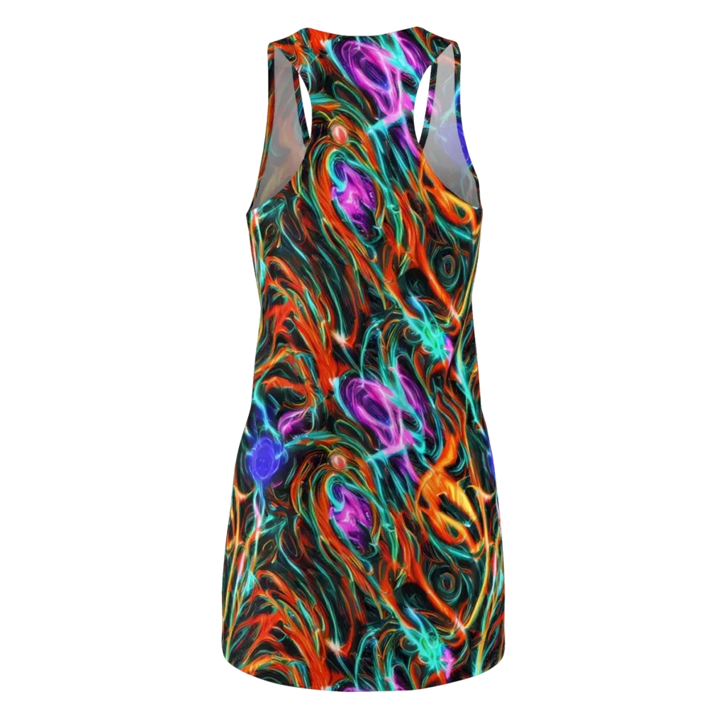 Radiant Riptide on Racerback Dress — Back