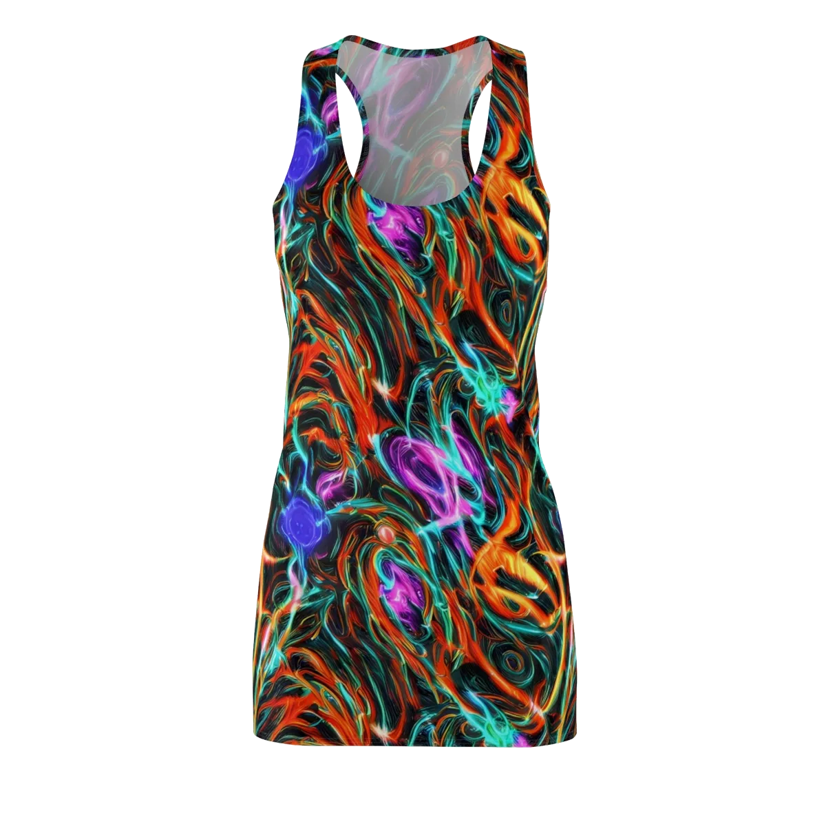Radiant Riptide on Racerback Dress — Front
