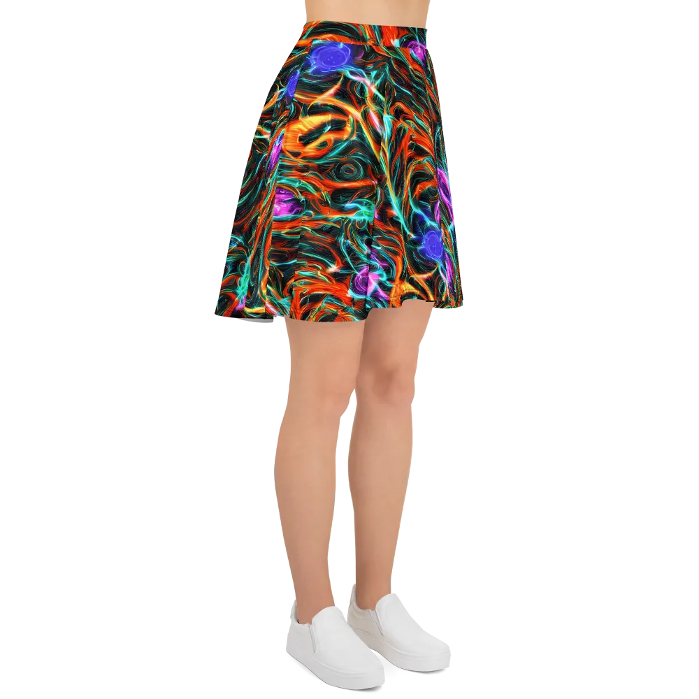 Radiant Riptide on Skater Skirt — Right