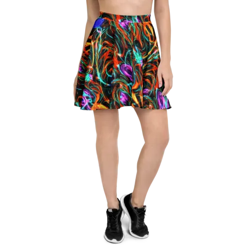 Radiant Riptide on a Skater Skirt