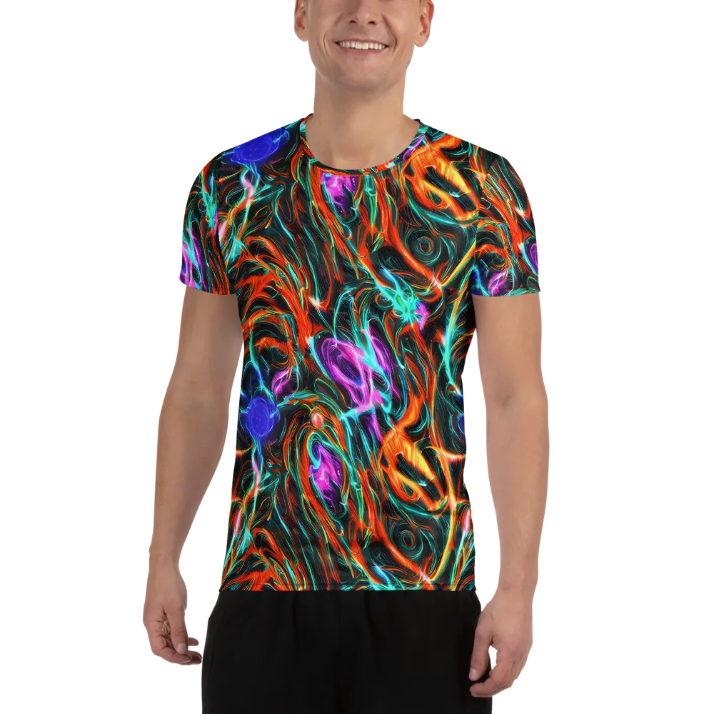 Radiant Riptide on Men's Athletic T-Shirt — Front