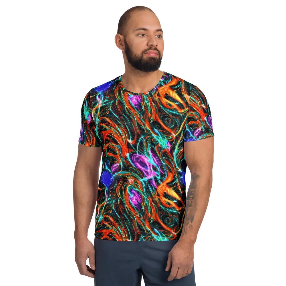 Radiant Riptide on Men's Athletic T-Shirt — Front