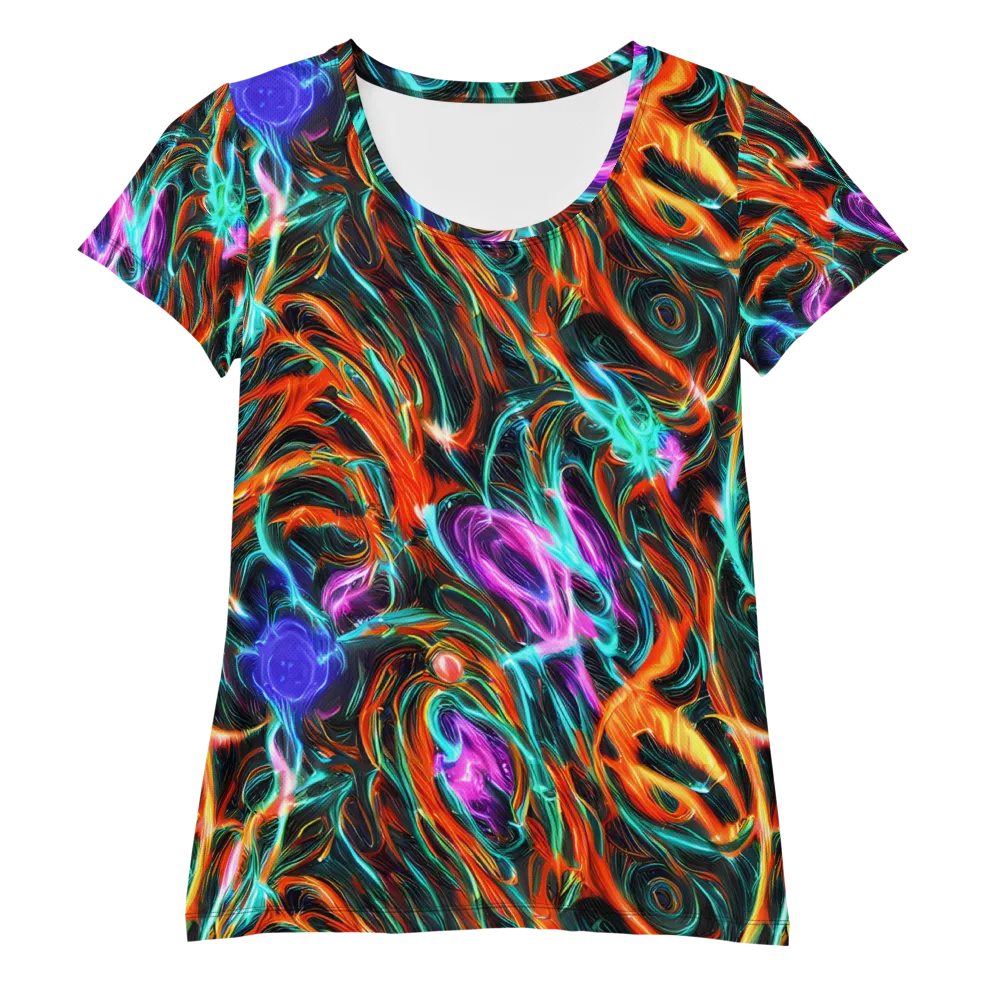 Radiant Riptide on Women's Athletic T-Shirt — Front