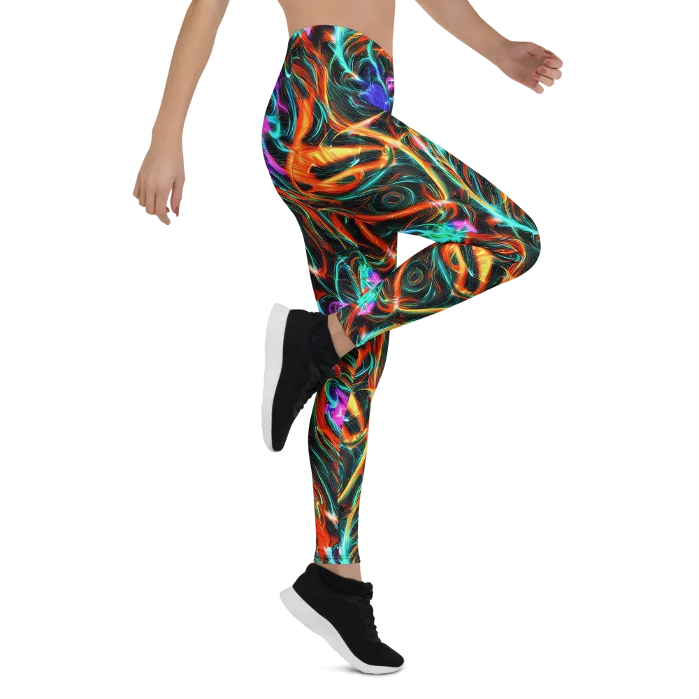 Radiant Riptide on Leggings — Right