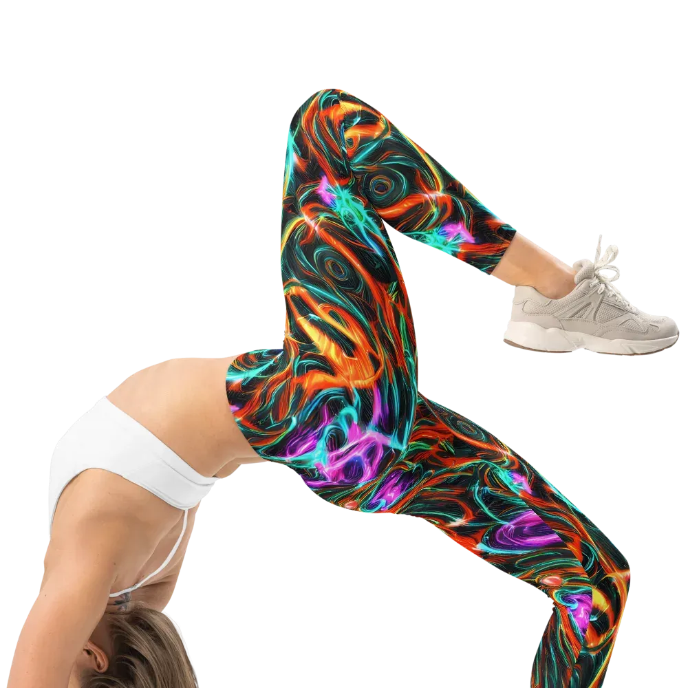 Radiant Riptide on Leggings — Right
