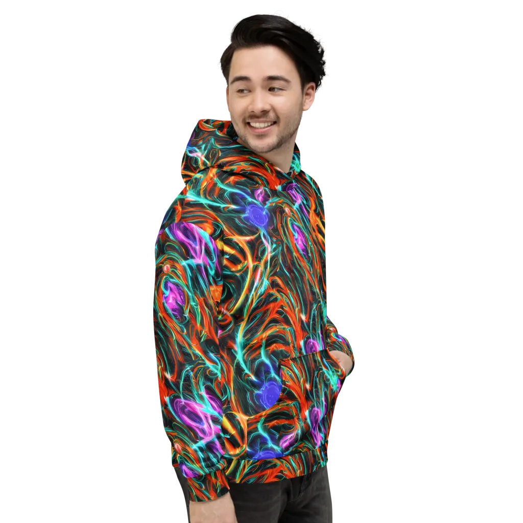 Radiant Riptide on Hoodie — Right