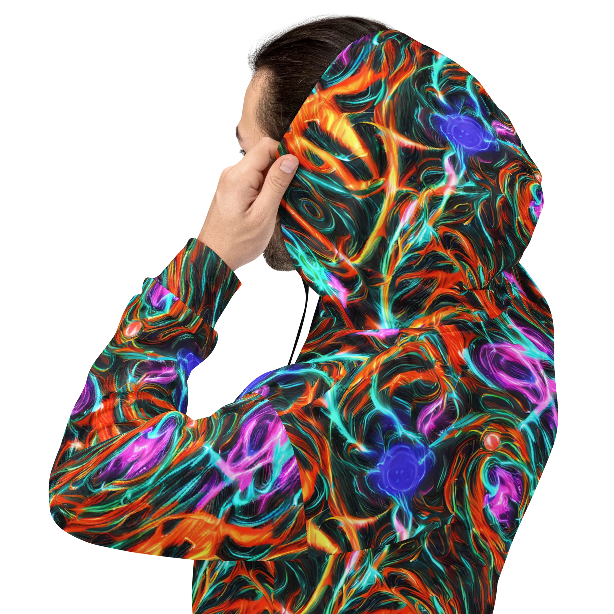 Radiant Riptide on Hoodie — Back