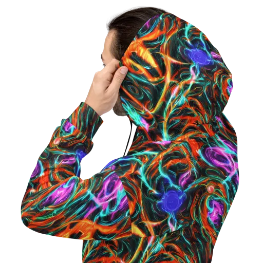 Radiant Riptide on a Hoodie