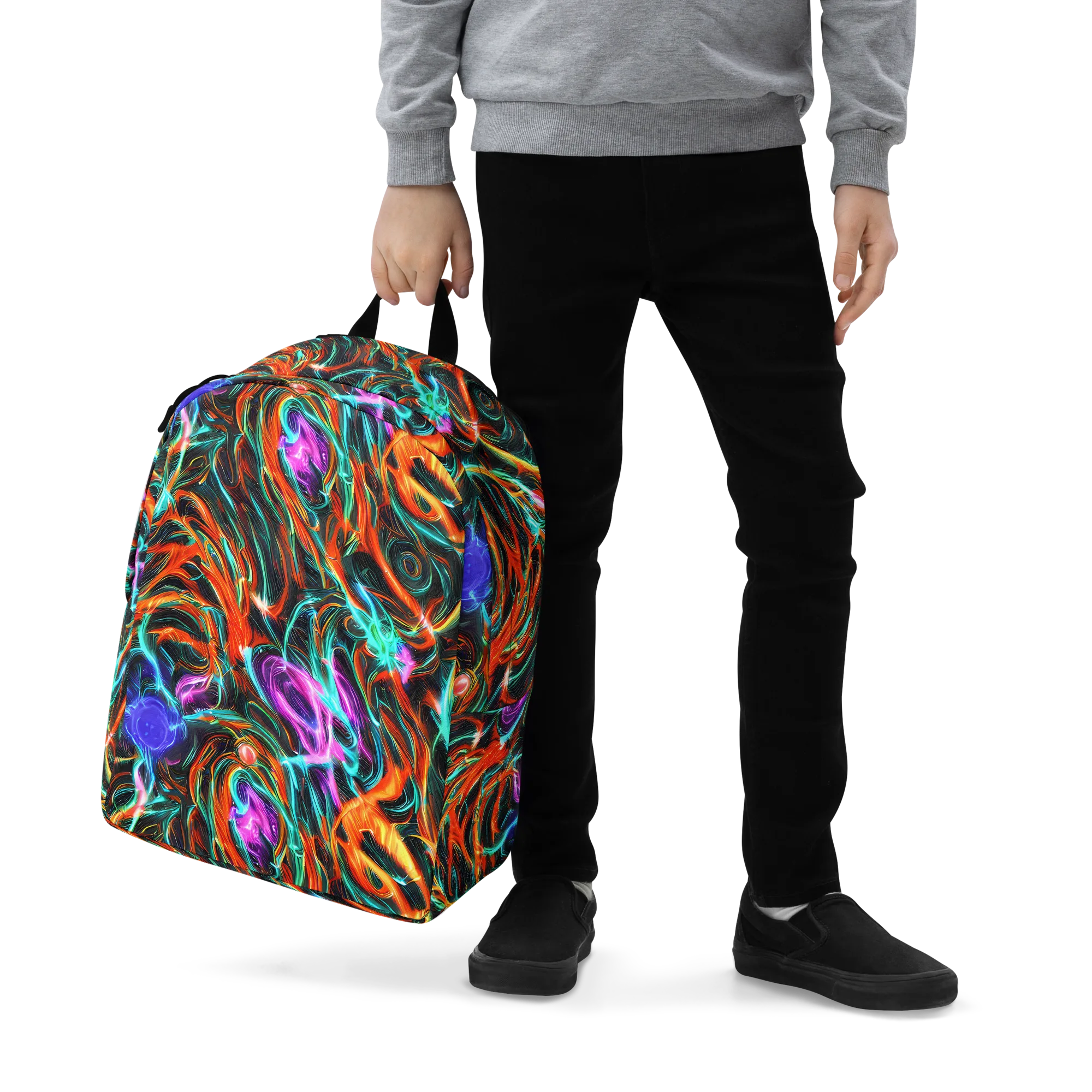 Radiant Riptide on Minimalist Backpack — Zoomed-in