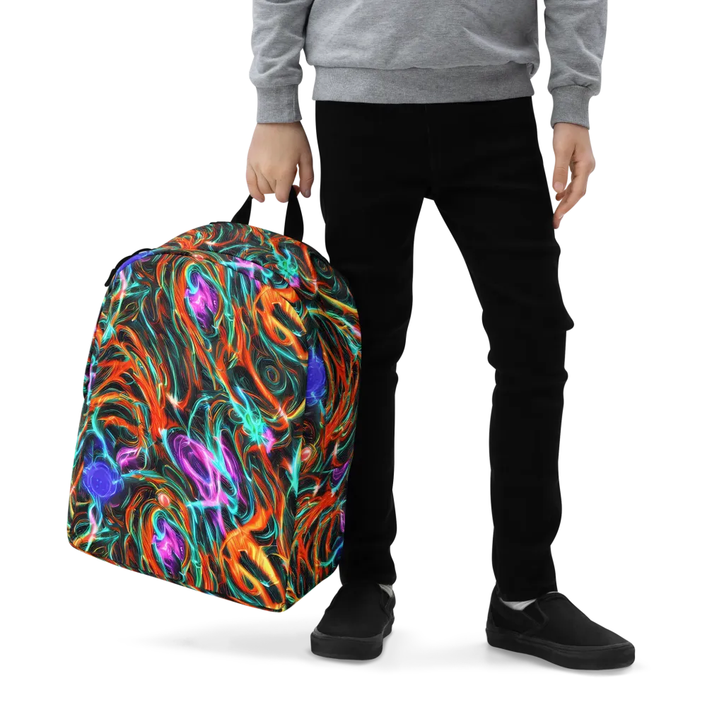 Radiant Riptide on Minimalist Backpack — Zoomed-in