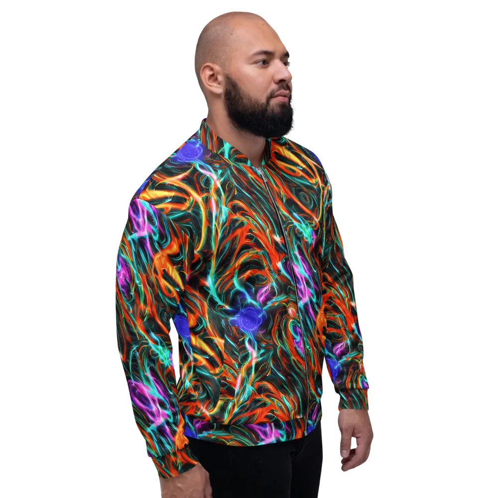 Radiant Riptide on Bomber Jacket — Right
